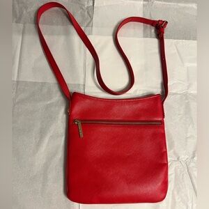 Brahmin Avenue Red Napel leather Cross body bag